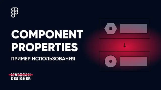 Пример использования Component Properties от Figma